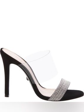 Schutz Mule Crystal Vinil sandals